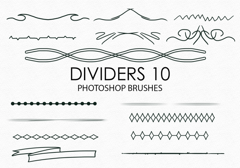 free download line dividers illustrator brush