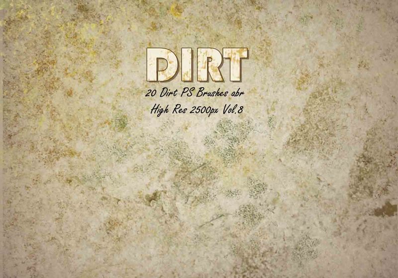 20 Dirt Brushes abr.vol.8 Photoshop brush