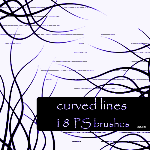 Curved Lines Photoshop brush