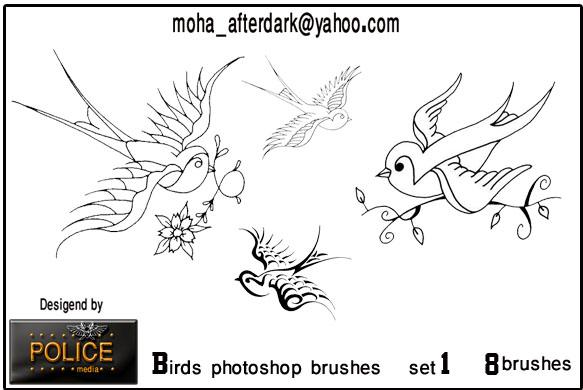 Birds Photoshop brush