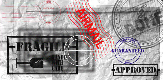 Old Administration Stamps Photoshop brush