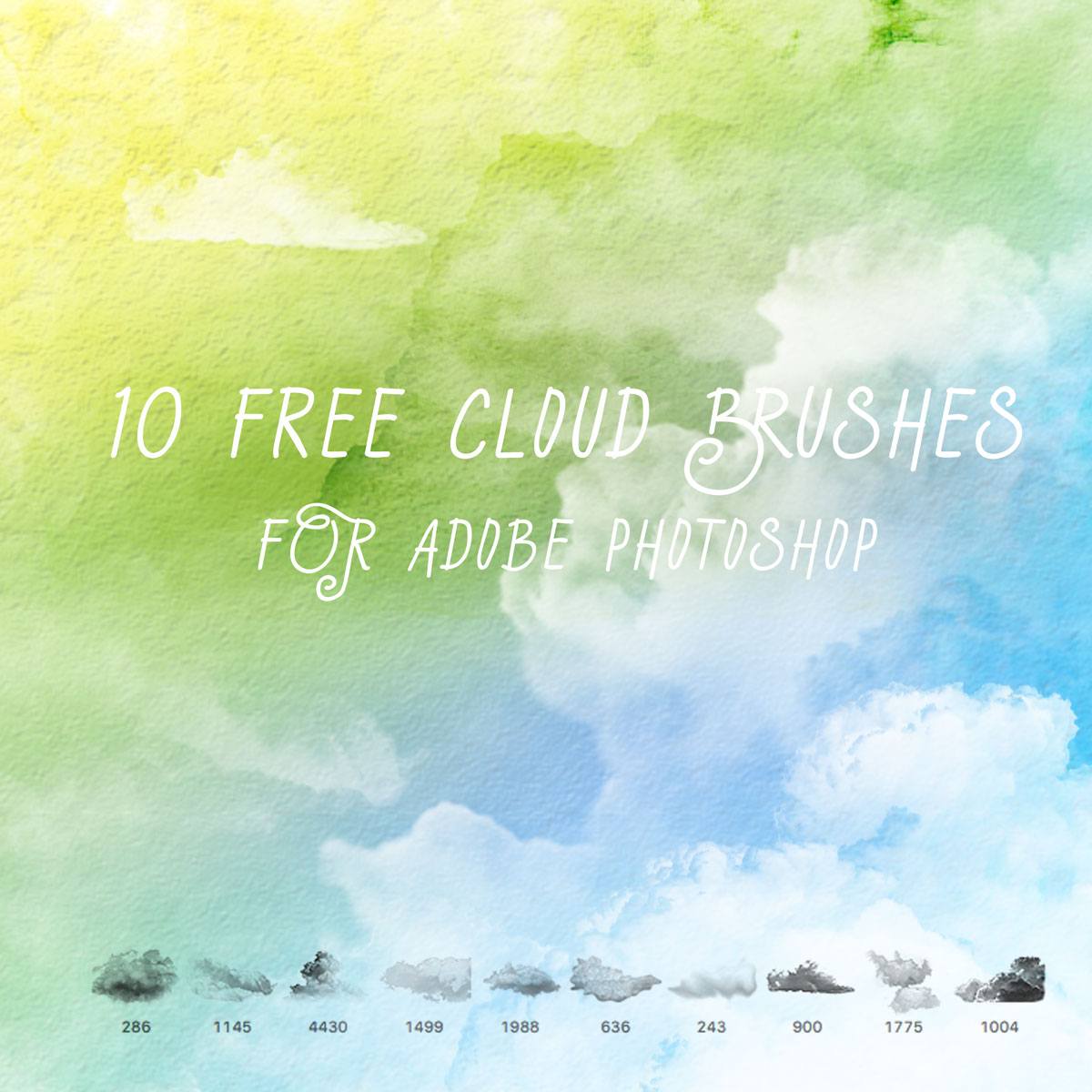 10 Free Cloud Brushes Photoshop brush