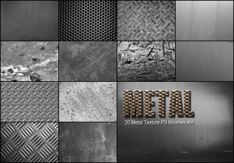 20 Metal Texture Ps Brushes Abr Vol 3 Photoshop Brushes Brushlovers Com