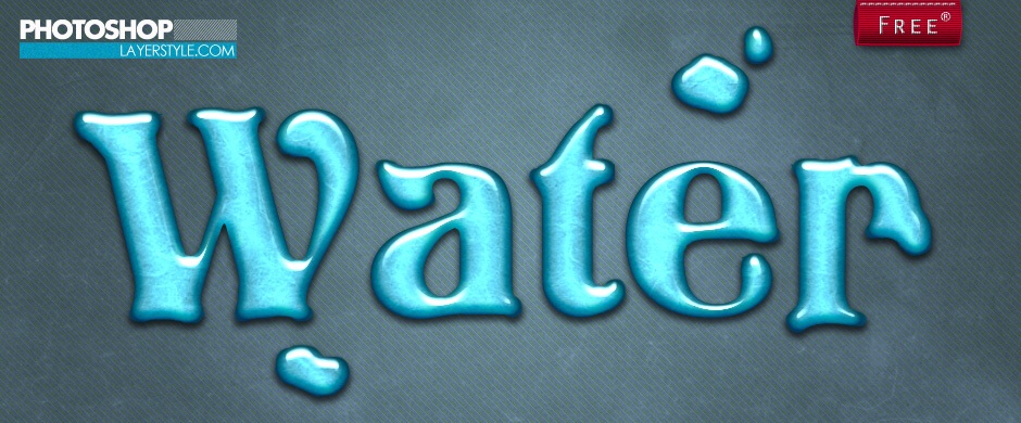 water layer style photoshop styles