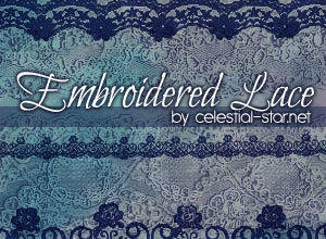 Embroidered lace Photoshop brush