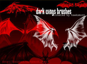 Dark Wings Brushes Photoshop brush