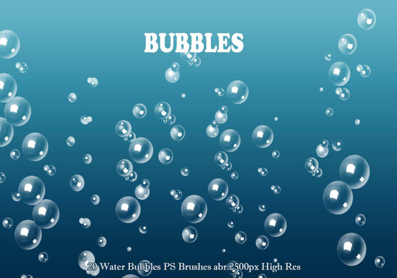 20 Water Bubbles PS Brushes abr. Vol.3  Photoshop brush