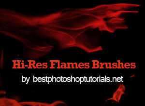 Hi-Res Flame Brushes Photoshop brush