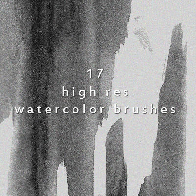 17 Creative High Resolution Watercolor Brushes - Texture Photoshop Brushes