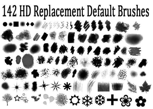 Hi Def Replacement Default Photoshop Brush Set Photoshop brush