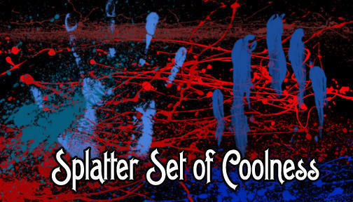 Splatter Sets of Coolness Photoshop brush