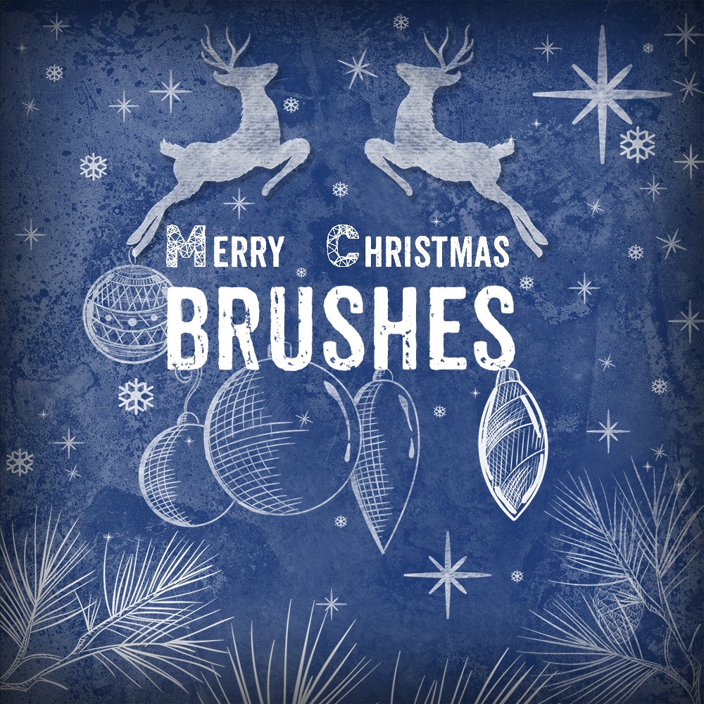 download christmas photoshop brushes free