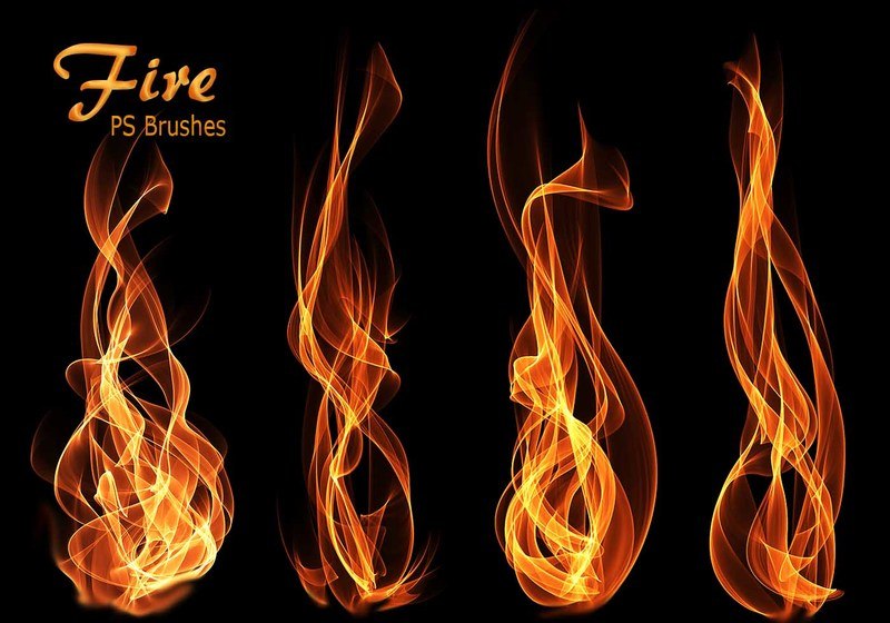 20 Fire PS Brushes abr.Vol.12 Photoshop brush