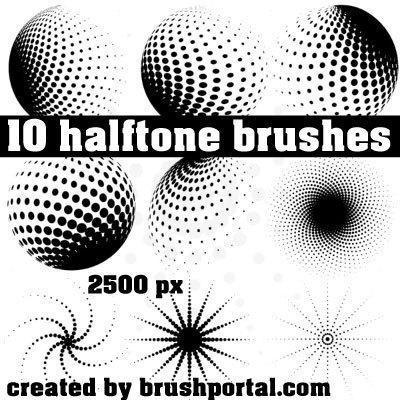 Halftone Brush Pack Photoshop brush
