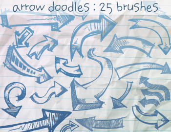 Arrow Doodles Brushes Photoshop brush