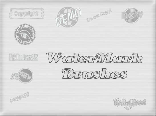 WaterMark Brushes Photoshop brush