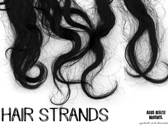 Hair Strands Photoshop brush