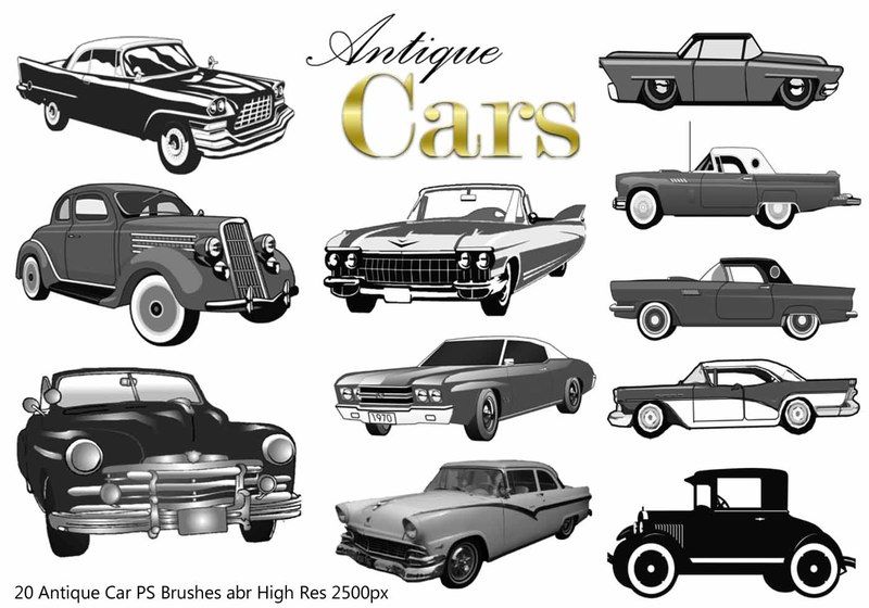 antique cars ps brushes abr techno