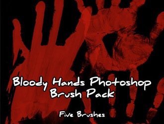 bloody hands people photoshop brushes