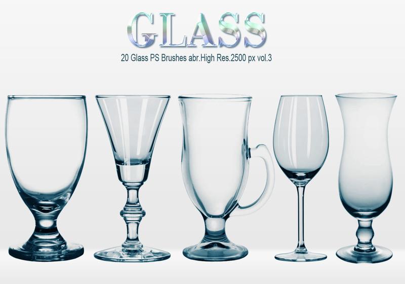 20 Glass PS Brushes abr.vol.3 Photoshop brush