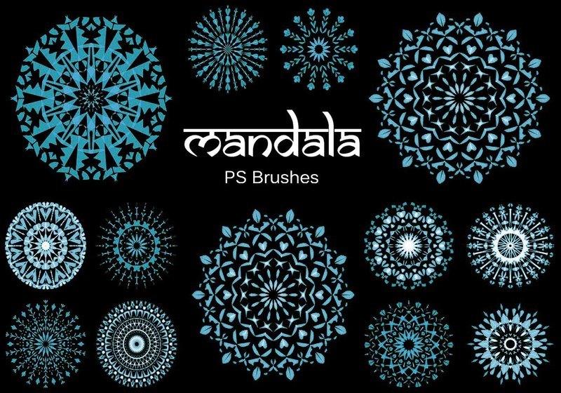 20 Mandala PS Brushes abr. vol.8 Photoshop brush
