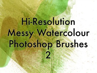 Messy Watercolors V2 Photoshop brush
