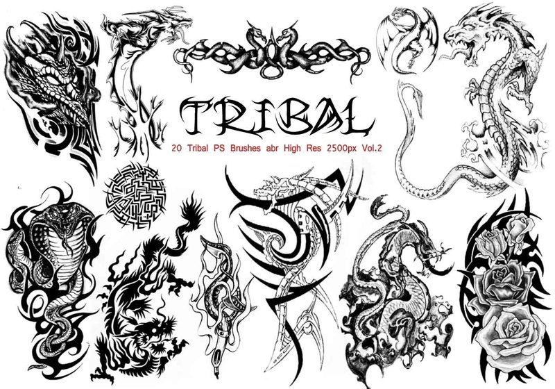 Tribal PS Brushes Vol.2 Photoshop brush