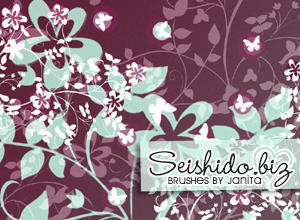 FREE Seishido.biz Flower Brushes  Photoshop brush