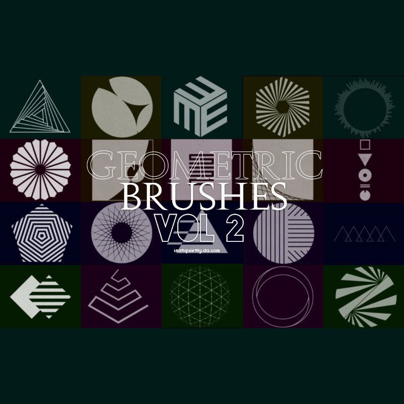 20 free geometric photoshop brushes