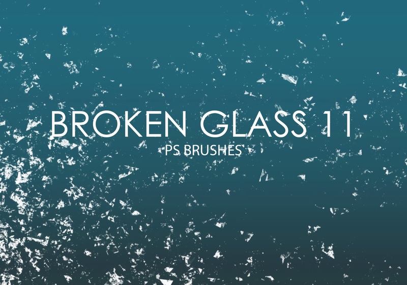 free broken glass photoshop brushes 11