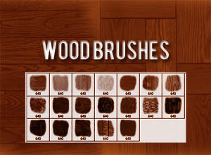 Wood Brushes Photoshop brush