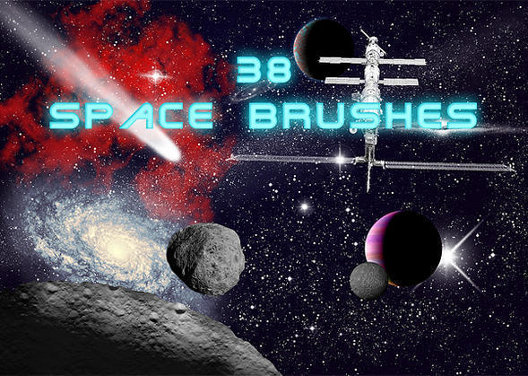 Space Brushes Collection Photoshop brush