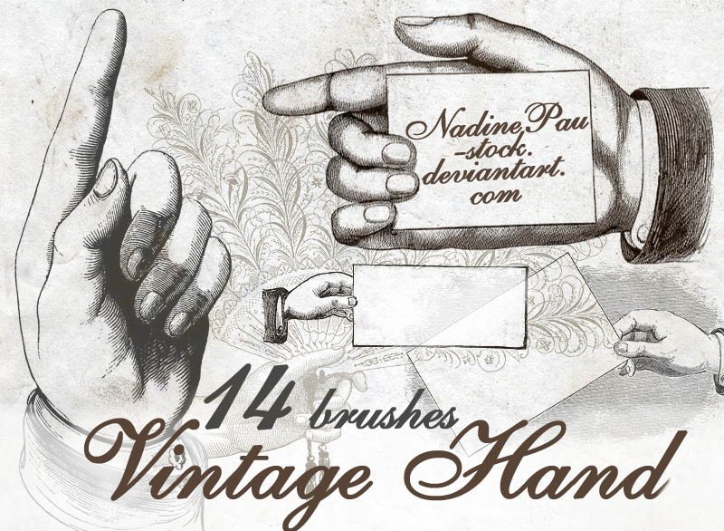 Vintage Hand Photoshop brush