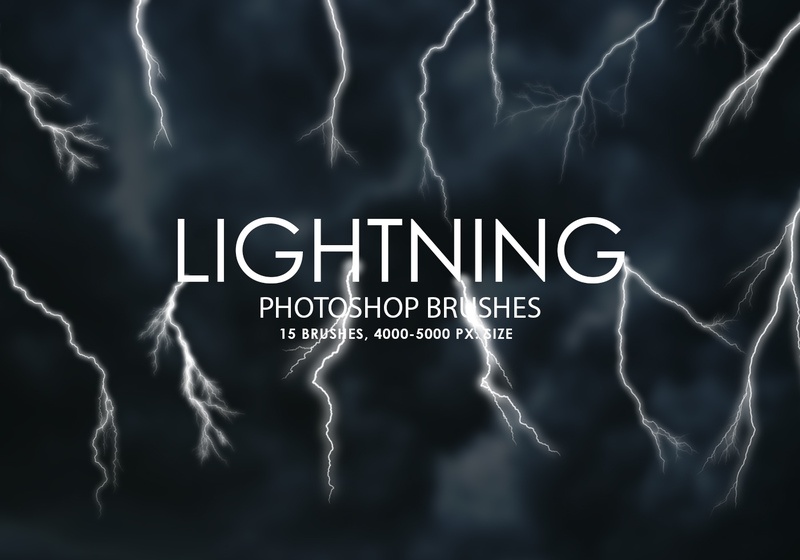 free lightning photoshop brushes