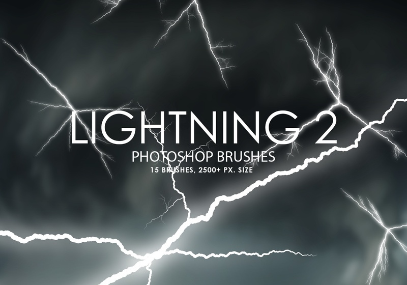 Free Lightning Photoshop Brushes 2 Photoshop brush