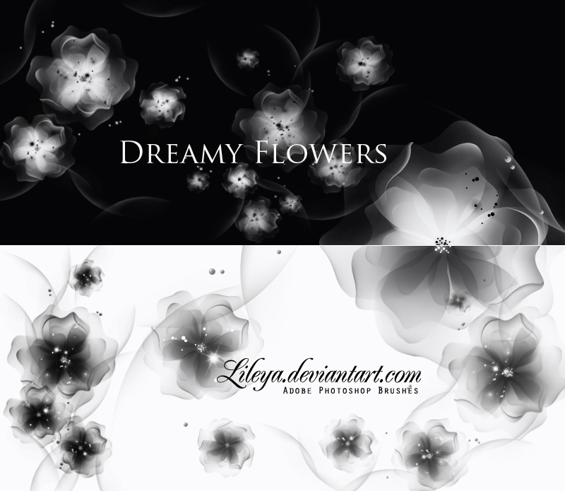 Dreamy Flowers Photoshop brush