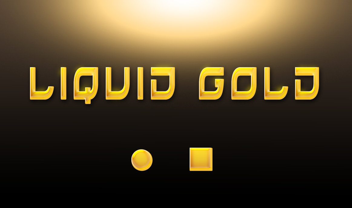 Liquid Gold Style Photoshop brush