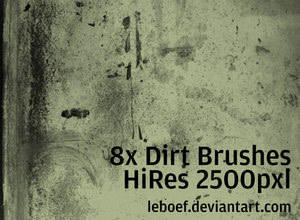 High Res Dirt Brush Set Photoshop brush