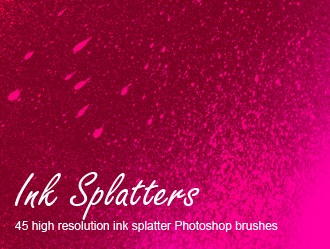 Ink Splatters Photoshop brush