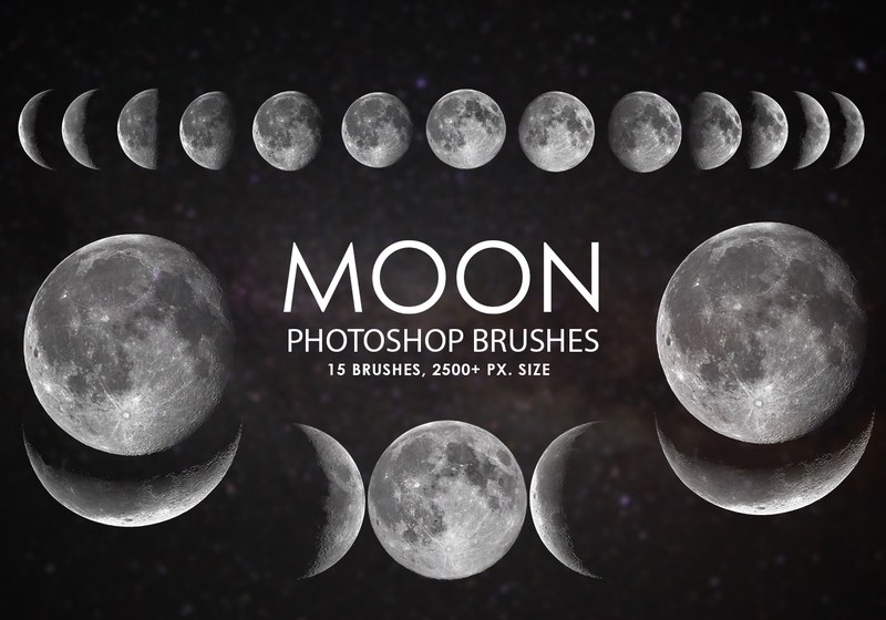 Free Moon Photoshop Brushes Photoshop brush