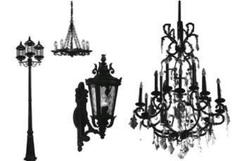 Lamps and Chandelier Brushes  Photoshop brush