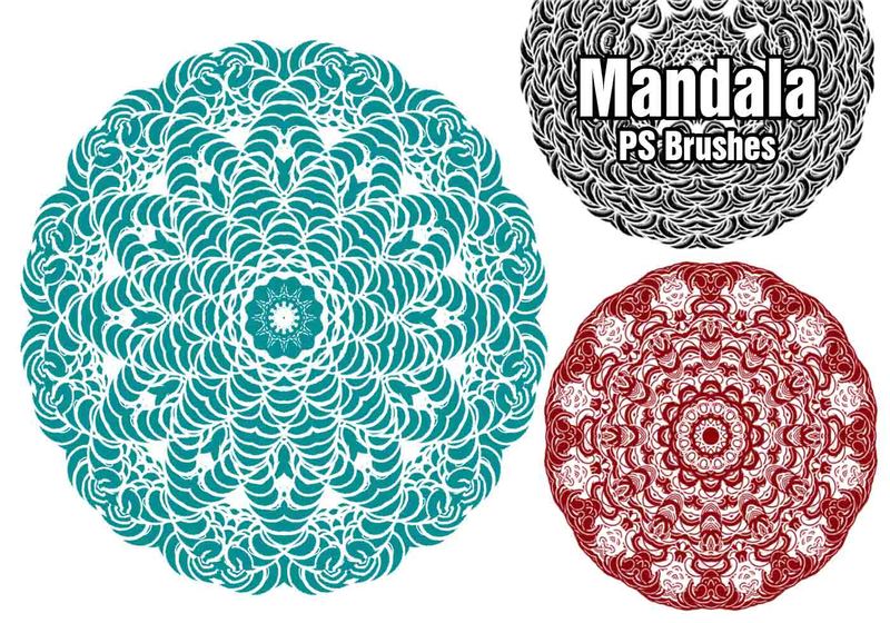 20 Mandala PS Brushes abr. vol.3 Photoshop brush