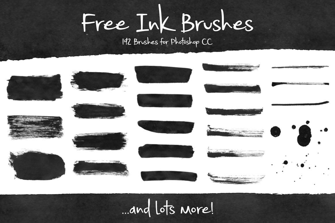 192 Free Ink Brushes for Photoshop Photoshop brush