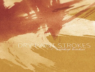Dry Paint Strokes V1 Photoshop brush