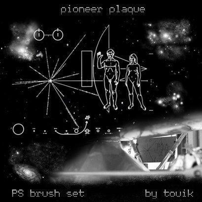 Pioneer Plaque Brushes Photoshop brush