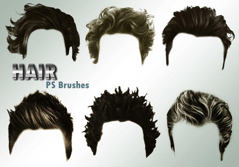 20 Hair Male PS Brushes abr. vol.4 Photoshop brush