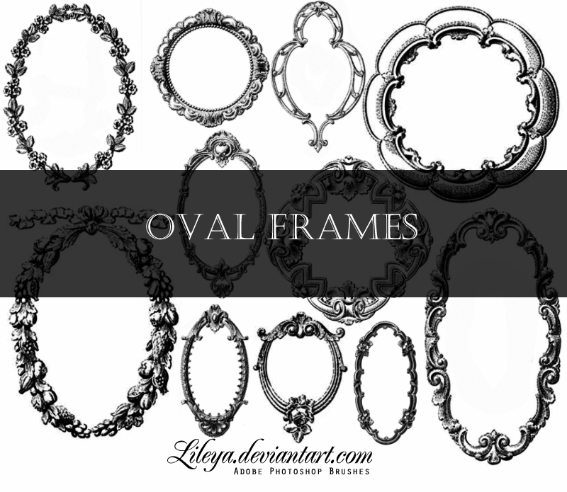 Oval Frames Set 2 Photoshop brush