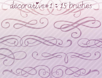 Decorative Brushes 1 Photoshop brush