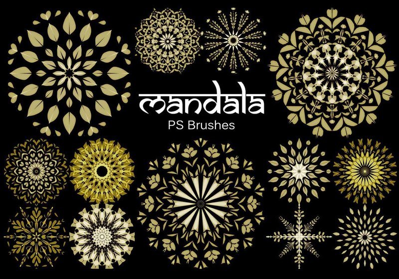 20 Mandala PS Brushes abr. vol.7 Photoshop brush