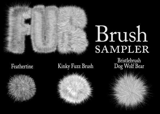 Fur Brushes - Samples Photoshop brush